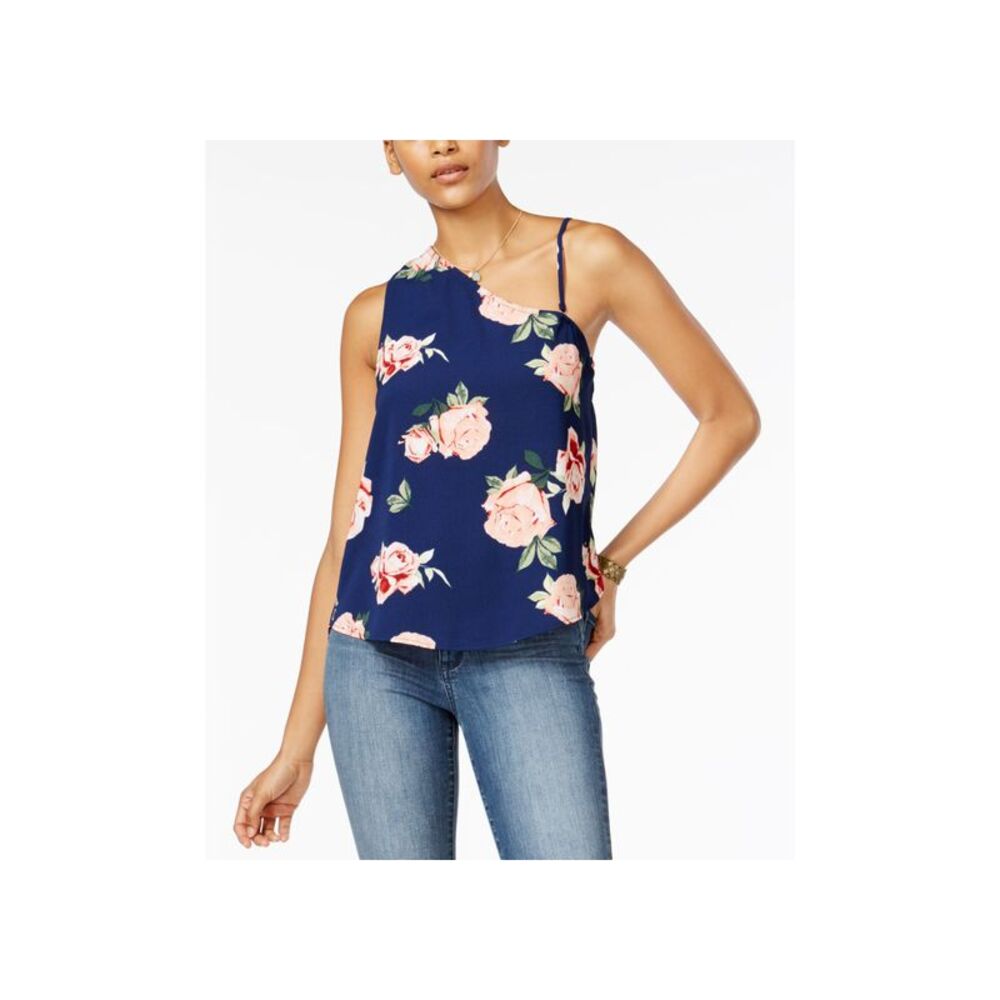 7 Sisters Juniors Printed One Shoulder Top